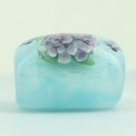 画像7: 紫陽花の帯留〜梅雨を彩る水色〜 (7)