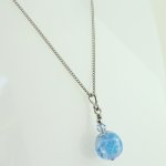 画像5: 青空に咲いた♪お花のとんぼ玉(ネックレス002・G17-S4G7A29) (5)