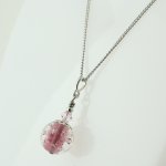 画像2: ワインレッドの泡玉ネックレス【オーダー商品】 (2)