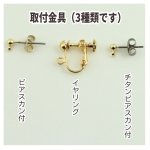 画像10: ぽこぽこ玉バックピアス【イヤリング変更可】 (10)