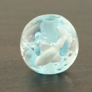 アラシャンうさぎさん&とんぼ玉ブレスレット⑤•*¨*•.¸¸♬ ハンドメイドアクセサリーのとんぼ玉が作れる体験工房・とんぼ玉