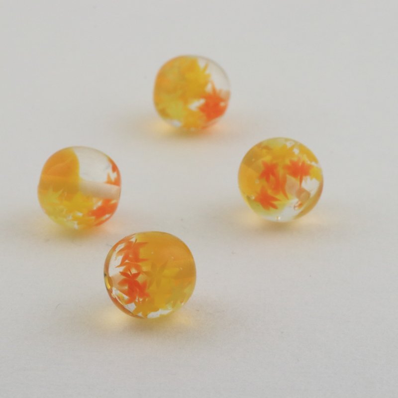 画像9: にじいろもみじ｜秋の七色グラデーションで描くミニアチュール〜小さいとんぼ玉 (9)