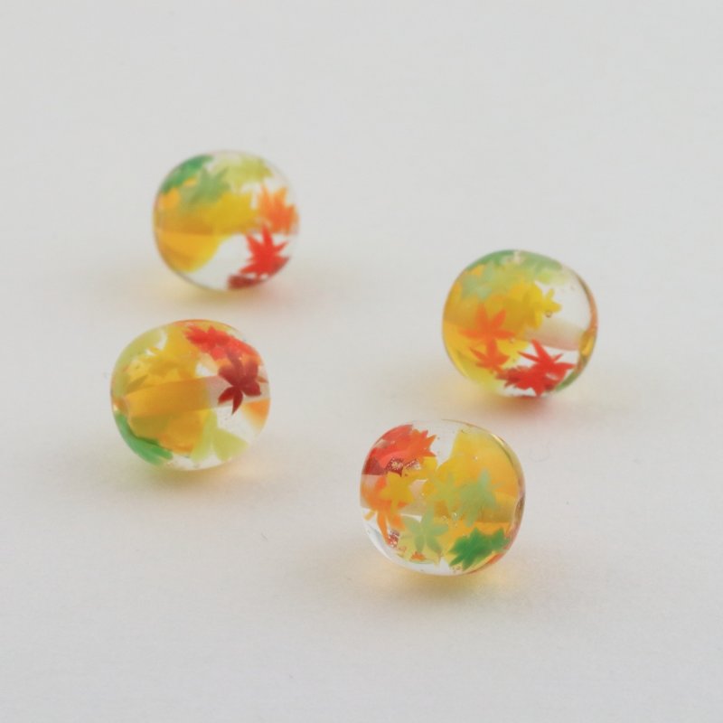 画像8: にじいろもみじ｜秋の七色グラデーションで描くミニアチュール〜小さいとんぼ玉 (8)