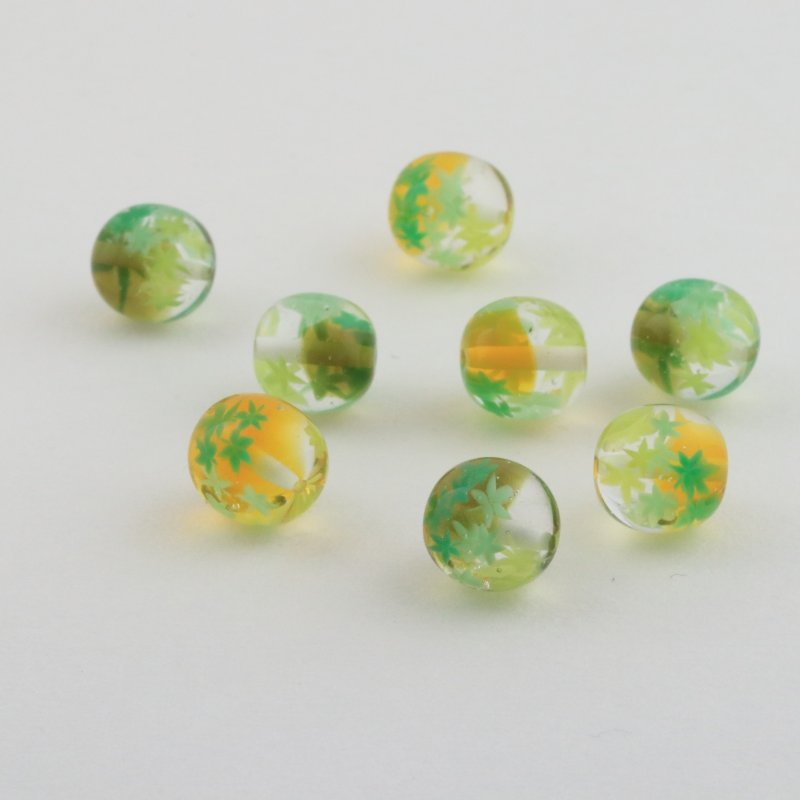 画像18: にじいろもみじ｜秋の七色グラデーションで描くミニアチュール〜ショートピアス〜【イヤリング・ピアス変更可】 (18)