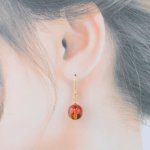 画像16: にじいろもみじ｜秋の七色グラデーションで描くミニアチュール〜ショートピアス〜【イヤリング・ピアス変更可】 (16)