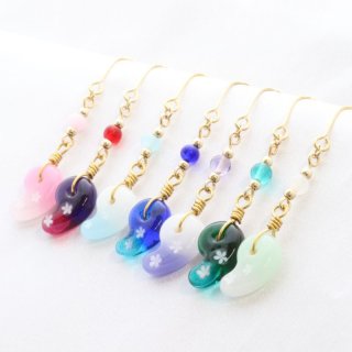 70❤️とんぼ玉ピアス❤️選べる5色・1セット送料込650円❤️ ピアス - とんぼ玉工房 いちの家