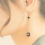 画像3: 水中花とんぼ玉ピアス・イヤリング【suityuka10mm-G22-RP124】 (3)