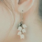 画像6: すずらんのピアス〜幸せの白い花〜【イヤリング・ピアス変更可】 (6)