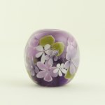 画像3: 紫が魅力的なお花のとんぼ玉(G27G5) (3)