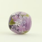 画像4: 紫が魅力的なお花のとんぼ玉(G27G5) (4)