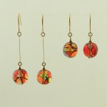 画像11: 秋色ステンドグラス　レトロモダンな大人のピアス・イヤリング【イヤリング・ピアス変更可】 (11)