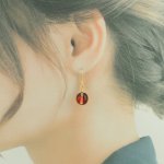 画像12: 秋色ステンドグラス　レトロモダンな大人のピアス・イヤリング【イヤリング・ピアス変更可】 (12)