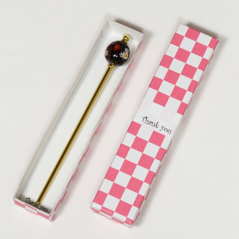 画像11: 雪椿の冬譚（コント・ディヴェール）｜凛とした静寂に舞う白赤の花を映すとんぼ玉かんざし (11)