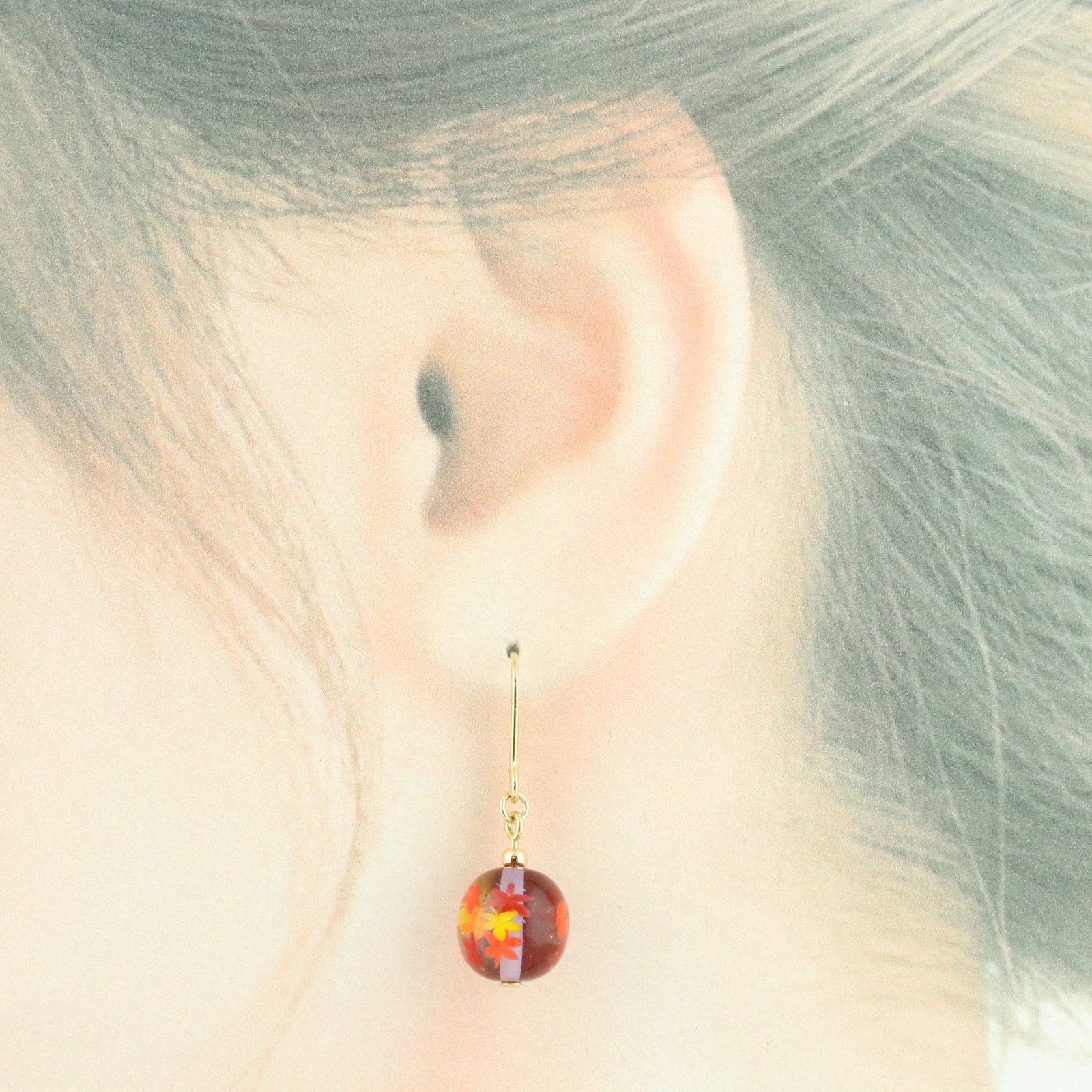 再販❣️秋☆紅葉もみじとどんぐりのピアス❀♫♬ ゆらゆらポンポン ,レオパード♡ HappyValentine❤︎ 渡したい物があるので一緒に帰りますよ